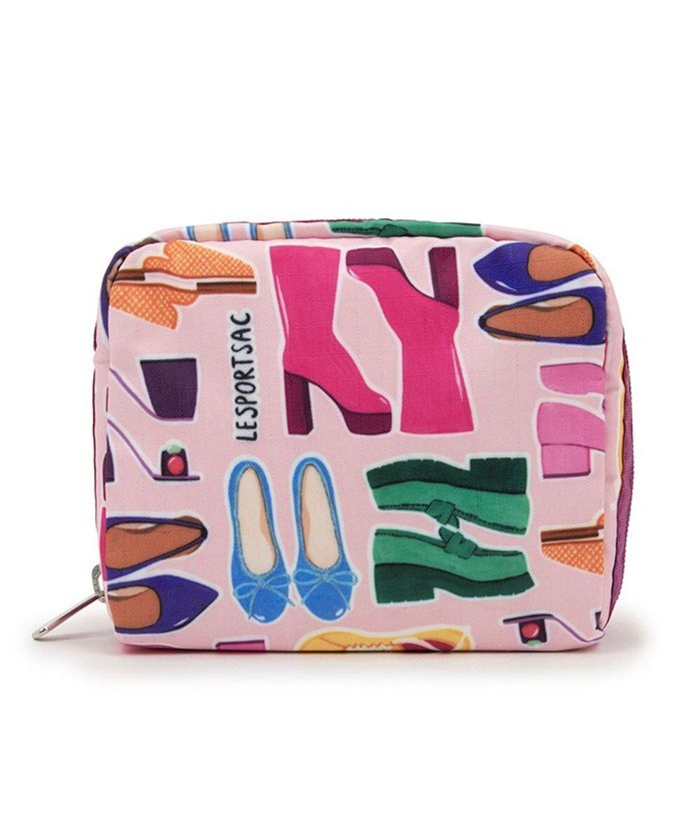 【レスポートサック/LeSportsac】のSQUARE COSMETIC/ファンシーフットウェア インテリア・キッズ・メンズ・レディースファッション・服の通販 founy(ファニー) 　ファッション　Fashion　レディースファッション　Fashion for Women　ミニ財布・二つ折り財布　Wallets & Card Cases　ポーチ&ミニバッグ　Pouches & Mini Bags　おすすめ　Recommended / Our Picks　カラフル　Colorful Design　コンパクト　Compact, Small Size　シューズ　Shoes, Footwear　スクエア　Square, Square Shape　ポーチ　Pouch, Small Case　モチーフ　Motif, Design Theme　財布　Wallet, Purse　ファンシーフットウェア|ID: prp329100004843023 ipo3291000000035289786