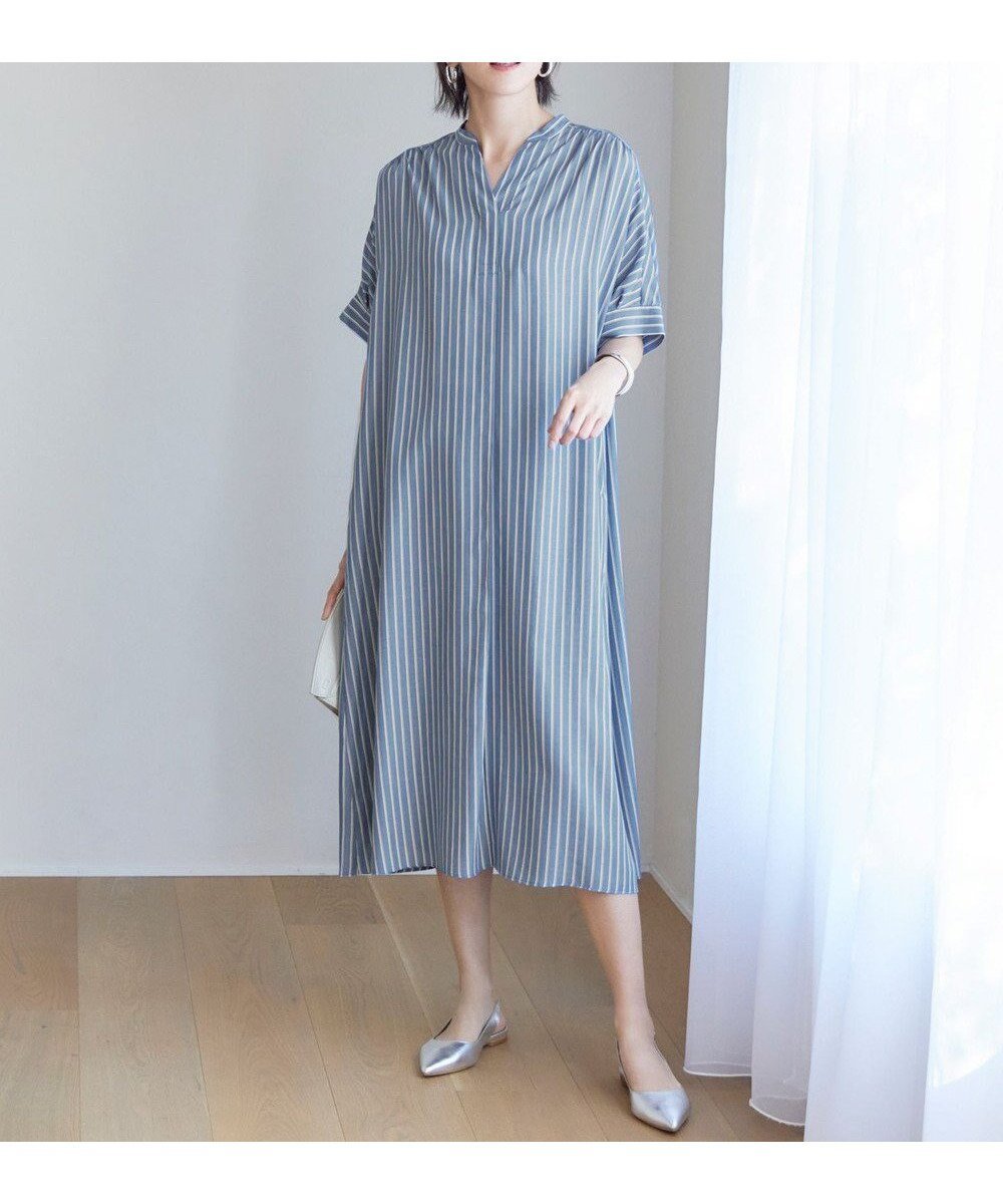 【自由区/JIYU-KU】の【接触冷感・UVケア・抗菌防臭・洗える】リヨセルポプリンシャツ ワンピース 人気、トレンドファッション・服の通販 founy(ファニー) 　ファッション　Fashion　レディースファッション　Fashion for Women　ワンピース　Dresses　シャツワンピース / 1枚で着映えコーデ　Shirt Dresses　おすすめ　Recommended / Our Picks　ドレープ　Drape, Draping Fabric　フォルム　Silhouette, Form　夏　Summer　抗菌　Antibacterial, Bacteria-Resistant　春　Spring　S/S・春夏　SS, Spring/Summer, Warm Season　洗える　Machine Washable　 other-1|ID: prp329100004843028 ipo3291000000035289802