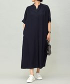 【自由区/JIYU-KU】の【接触冷感・UVケア・抗菌防臭・洗える】リヨセルポプリンシャツ ワンピース [新色]ネイビー|ID: prp329100004843028 ipo3291000000035289805