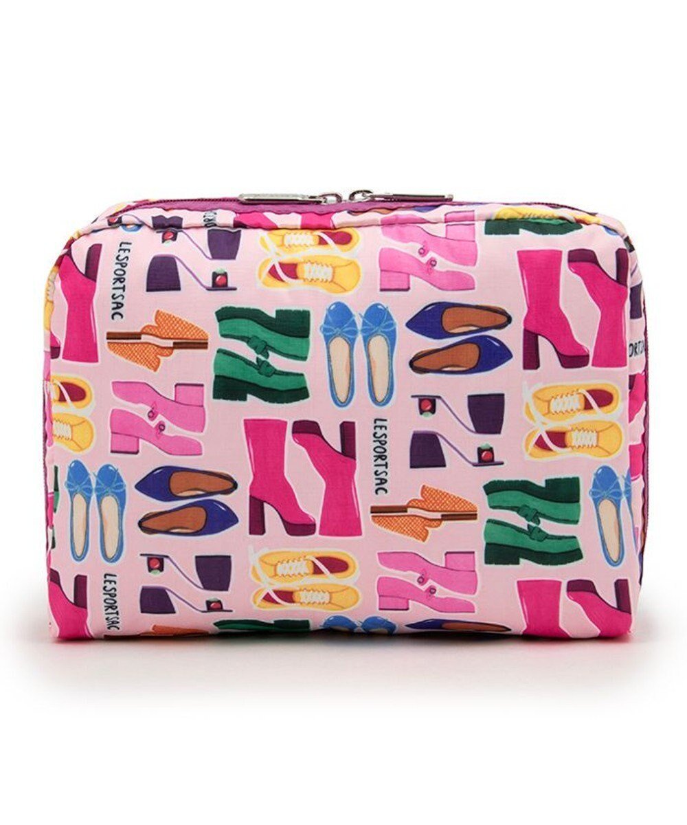 【レスポートサック/LeSportsac】のEXTRA LARGE RECTANGULAR COSMETIC/ファンシーフットウェア 人気、トレンドファッション・服の通販 founy(ファニー) 　ファッション　Fashion　レディースファッション　Fashion for Women　ミニ財布・二つ折り財布　Wallets & Card Cases　ポーチ&ミニバッグ　Pouches & Mini Bags　おすすめ　Recommended / Our Picks　カラフル　Colorful Design　シューズ　Shoes, Footwear　ダブル　Double, Double-Breasted　ポケット　Pocket, Pocket Detail　ポーチ　Pouch, Small Case　モチーフ　Motif, Design Theme　手帳　Planner, Notebook　旅行　Travel　財布　Wallet, Purse　 other-1|ID: prp329100004843029 ipo3291000000035647220