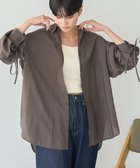 【アメリカンホリック/AMERICAN HOLIC】のシアーバックギャザーリボンシャツ Brown|ID: prp329100004843032 ipo3291000000035467106