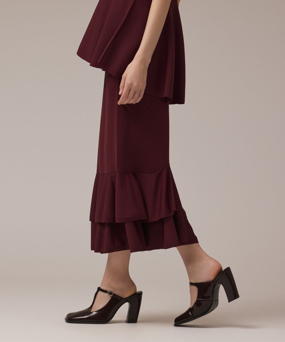 【グレース コンチネンタル/GRACE CONTINENTAL】のティアードニットスカート 人気、トレンドファッション・服の通販 founy(ファニー) 　ファッション　Fashion　レディースファッション　Fashion for Women　スカート　Skirts　セットアップ　Set-Up, Coordinated Outfit　ティアード　Tiered, Tiered Style　フリル　Frill, Ruffle　マーメイド　Mermaid, Fishtail Silhouette　ミラノリブ　Milano Rib, Milano Stitch　A/W・秋冬　Autumn/Winter　おすすめ　Recommended / Our Picks　夏　Summer　エレガント 上品　Elegant　 other-1|ID: prp329100004843041 ipo3291000000035857664