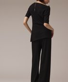 【グレース コンチネンタル/GRACE CONTINENTAL】のラメリブジャージパンツ ブラック|ID: prp329100004843043 ipo3291000000035857673