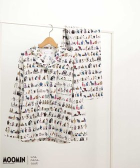 【ウンナナクール/une nana cool】の【ムーミン】【綿100%】 MOOMIN * une nana cool 開襟パジャマ 人気、トレンドファッション・服の通販 founy(ファニー) ファッション Fashion レディースファッション Fashion for Women コラボ Collaboration, Collab パジャマ Pajamas, Sleepwear ボーダー Border, Stripe リラックス Relax, Relaxed Fit おすすめ Recommended / Our Picks |ID:prp329100004843047