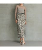 【グレース コンチネンタル/GRACE CONTINENTAL】のフェザーレオパードスカート ベージュ|ID: prp329100004843058 ipo3291000000035857834