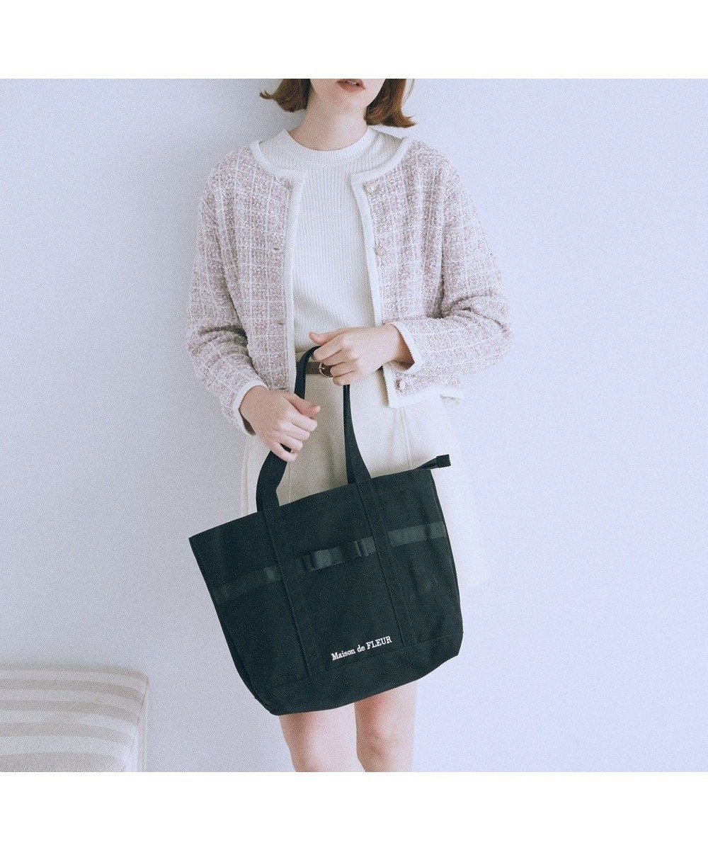 【メゾンドフルール/Maison de FLEUR】のマルチポケット帆布トートMバッグ 人気、トレンドファッション・服の通販 founy(ファニー) ファッション Fashion レディースファッション Fashion for Women バッグ Bags キャンバス Canvas, Canvas Fabric 傘 Umbrella, Parasol スマホ Smartphone, Mobile Device フロント Front, Front Design ポケット Pocket, Pocket Detail リボン Ribbon, Bow エレガント 上品 Elegant ビジネス 仕事 通勤 Business / Work / Commuting other-1|ID: prp329100004843073 ipo3291000000035289972