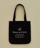【メゾンドフルール/Maison de FLEUR】のパイピングスクエアトートバッグ Black|ID: prp329100004843077 ipo3291000000035619414