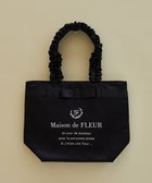 【メゾンドフルール/Maison de FLEUR】のブランドロゴフリルハンドルトートMバッグ Black|ID: prp329100004843078 ipo3291000000035857768