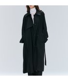 【ベイジ,/BEIGE,】のCOBURN / シルク混ロングステンカラーコート Black|ID: prp329100004843080 ipo3291000000035857826