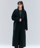 【ベイジ,/BEIGE,】のLEMOORE / ウールリバーフェイクレザーポケット付きコート Black|ID: prp329100004843081 ipo3291000000035290005