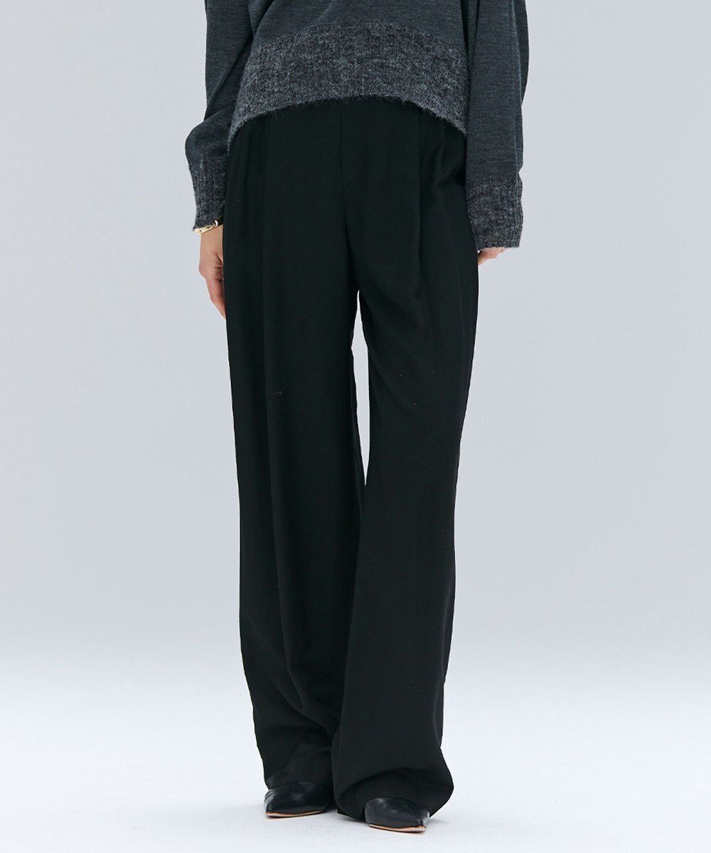 【ベイジ,/BEIGE,】の【Oggi 10月号掲載】COBURN / シルク混2タックカーヴィーワイドパンツ インテリア・キッズ・メンズ・レディースファッション・服の通販 founy(ファニー) 　雑誌掲載アイテム　Magazine Picks & Fashion Features　ファッション雑誌　Fashion Magazines　オッジ　Oggi　ファッション　Fashion　レディースファッション　Fashion for Women　パンツ　Pants & Trousers　10月号　October Issue　おすすめ　Recommended / Our Picks　シルク　Silk, 100% Silk　ジャケット　Jacket, Outerwear　セットアップ　Set-Up, Coordinated Outfit　ドレープ　Drape, Draping Fabric　ロング　Long, Long-Length　ワイド　Wide, Wide Fit　夏　Summer　S/S・春夏　SS, Spring/Summer, Warm Season　A/W・秋冬　Autumn/Winter　雑誌　Magazine, Fashion Magazine　Black|ID: prp329100004843083 ipo3291000000035290011