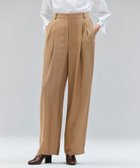 【ベイジ,/BEIGE,】の【Oggi 10月号掲載】COBURN / シルク混2タックカーヴィーワイドパンツ Camel|ID: prp329100004843083 ipo3291000000035467314