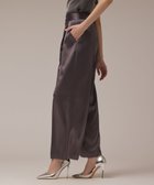 【グレース コンチネンタル/GRACE CONTINENTAL】のトリアセサテンワイドパンツ グレー|ID: prp329100004843100 ipo3291000000035452323