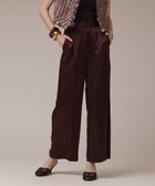 【グレース コンチネンタル/GRACE CONTINENTAL】のトリアセサテンワイドパンツ ブラウン|ID: prp329100004843100 ipo3291000000035857226