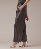 【グレース コンチネンタル/GRACE CONTINENTAL】のトリアセサテンワイドパンツ グレー|ID: prp329100004843100 ipo3291000000035857227