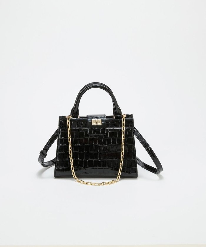 【トプカピ/TOPKAPI】の【TREASURE TOPKAPI】クロコ エナメル 2way ハンドバッグ インテリア・キッズ・メンズ・レディースファッション・服の通販 founy(ファニー) https://founy.com/ ファッション Fashion レディースファッション Fashion for Women バッグ Bags エナメル Patent Leather クロコ Crocodile, Croc Embossed ショルダー Shoulder, Shoulder Strap チェーン Chain, Chain Strap ポケット Pocket, Pocket Detail ラグジュアリー Luxury, Elegant |ID: prp329100004843103 ipo3291000000035713798