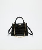 【トプカピ/TOPKAPI】の【TREASURE TOPKAPI】クロコ エナメル 2way ハンドバッグ ブラック|ID: prp329100004843103 ipo3291000000035713800