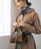 【トプカピ/TOPKAPI】の【TREASURE TOPKAPI】クロコ エナメル 2way ハンドバッグ ブラウン|ID: prp329100004843103 ipo3291000000035713802