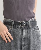 【アースミュージックアンドエコロジー/earth music&ecology】のハートバックルベルト Black|ID: prp329100004843120 ipo3291000000035290152