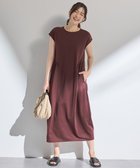 【エニー/ANY】のライトポンチコクーンワンピース ワイン|ID: prp329100004843132 ipo3291000000035290185