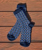 【ティアクラッセ/Tiaclasse】のジャガード編みソックス(幾何学柄) ネイビー|ID: prp329100004843249 ipo3291000000035568275