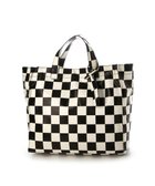 【アンビリオン/UNBILLION】のカシュカシュ cachecache / ソフトエナメルスクエア手提げトート ブラックホワイト|ID: prp329100004843251 ipo3291000000035826143