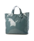 【アンビリオン/UNBILLION】のカシュカシュ cachecache / ソフトエナメルスクエア手提げトート ライトブルー|ID: prp329100004843251 ipo3291000000035826153