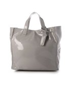 【アンビリオン/UNBILLION】のカシュカシュ cachecache / ソフトエナメルスクエア手提げトート ライトグレー|ID: prp329100004843251 ipo3291000000035826174