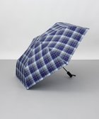 【アウロラ/AURORA】の【MACKINTOSH LONDON(マッキントッシュ ロンドン)】先染めチェック雨傘(折りたたみ傘) ネイビー|ID: prp329100004843259 ipo3291000000035854433