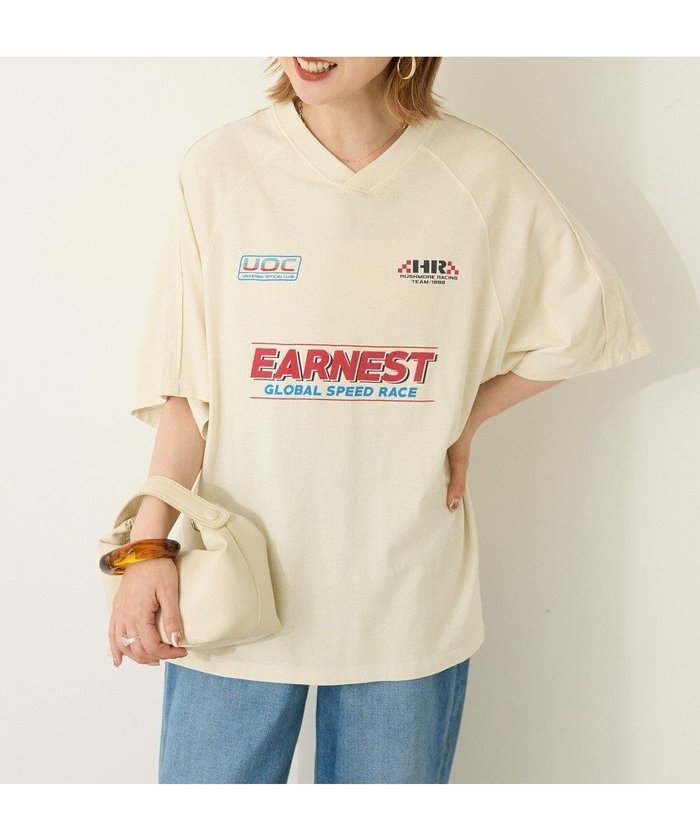 【アメリカンホリック/AMERICAN HOLIC】のピグメントレーシングプリントTシャツ インテリア・キッズ・メンズ・レディースファッション・服の通販 founy(ファニー) https://founy.com/ ファッション Fashion レディースファッション Fashion for Women トップス・カットソー Cut & Sew Tops シャツ・ブラウス・オフィスカジュアル Elegant Blouses & Button-Ups ロングTシャツ・Tシャツ Longline T-Shirts & Tees カットソー・ベーシックTシャツ Cut-and-Sewn Tops / Stretch Tees & Basics おすすめ Recommended / Our Picks カットソー Cut and Sewn Top スポーツ Sports, Activewear デニム Denim, Jeans Material プリント Print, Printed Pattern ボトム Bottoms, Lower Wear ポケット Pocket, Pocket Detail ヴィンテージ Vintage Style A/W・秋冬 Autumn/Winter |ID: prp329100004843283 ipo3291000000035892661