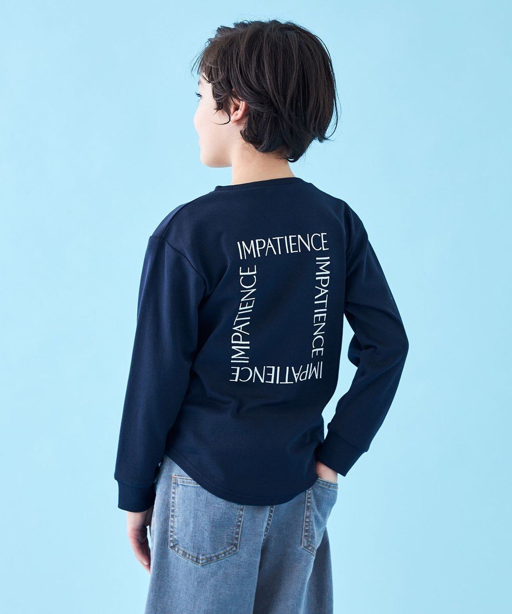 【アンフィーロ/UNFILO / KIDS】の【110-150cm】選べるアソート ロゴロンT(UNISEX) インテリア・キッズ・メンズ・レディースファッション・服の通販 founy(ファニー) 　ファッション　Fashion　キッズファッション　Fashion for Kids　トップス・カットソー　Cut & Sew Tops　ユニセックス　Unisex, Genderless　カットソー　Cut and Sewn Top　シンプル　Simple, Minimal　スウェット / スエット　Sweatshirt, Sweatwear　プリント　Print, Printed Pattern　夏　Summer　S/S・春夏　SS, Spring/Summer, Warm Season　A/W・秋冬　Autumn/Winter　[刺繡ロゴ]ネイビー|ID: prp329100004843318 ipo3291000000036199226