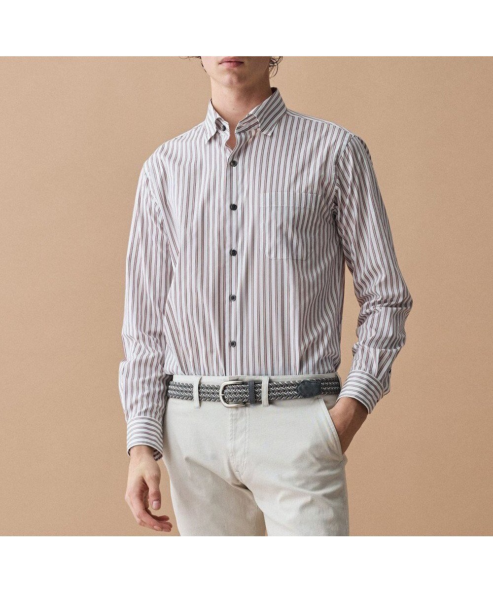 【ジョセフ アブード/JOSEPH ABBOUD / MEN】の【ストレッチ・イージーケア・JAPANファブリック】ストライプストレッチ シャツ 人気、トレンドファッション・服の通販 founy(ファニー) 　ファッション　Fashion　メンズファッション　Fashion for Men　トップス・カットソー　Cut & Sew Tops　メンズシャツ　Shirts　春　Spring　ストライプ　Stripe, Striped Pattern　ストレッチ　Stretch, Stretchy Fabric　ファブリック　Fabric, Textile　S/S・春夏　SS, Spring/Summer, Warm Season　おすすめ　Recommended / Our Picks　日本製　Made In Japan　夏　Summer　エレガント 上品　Elegant　ビジネス 仕事 通勤　Business / Work / Commuting　 other-1|ID: prp329100004843327 ipo3291000000035296413