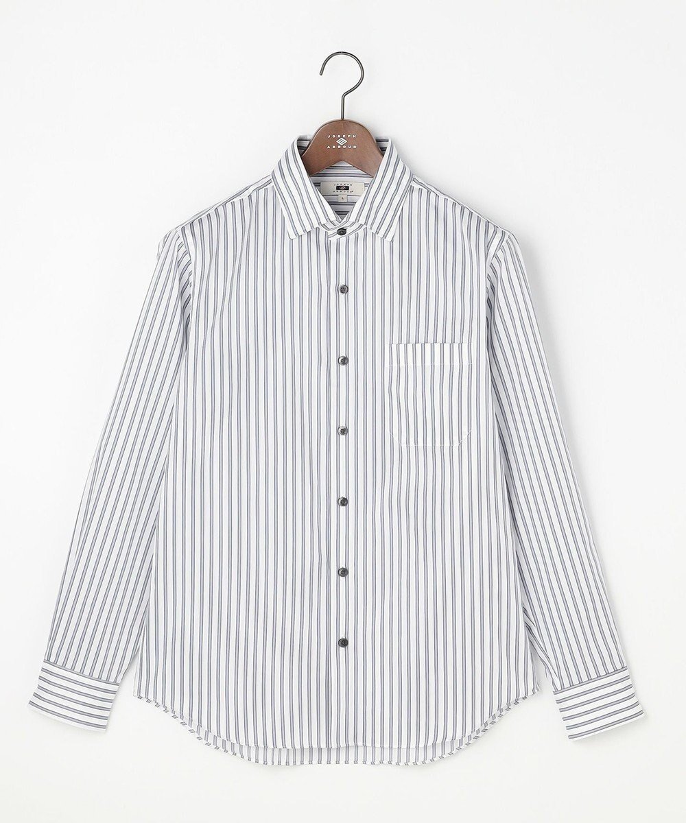 【ジョセフ アブード/JOSEPH ABBOUD / MEN】の【ストレッチ・イージーケア・JAPANファブリック】ストライプストレッチ シャツ インテリア・キッズ・メンズ・レディースファッション・服の通販 founy(ファニー) 　ファッション　Fashion　メンズファッション　Fashion for Men　トップス・カットソー　Cut & Sew Tops　メンズシャツ　Shirts　春　Spring　ストライプ　Stripe, Striped Pattern　ストレッチ　Stretch, Stretchy Fabric　ファブリック　Fabric, Textile　S/S・春夏　SS, Spring/Summer, Warm Season　おすすめ　Recommended / Our Picks　日本製　Made In Japan　夏　Summer　エレガント 上品　Elegant　ビジネス 仕事 通勤　Business / Work / Commuting　ライトグレー系1|ID: prp329100004843327 ipo3291000000035296418