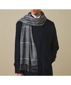 【五大陸/gotairiku / MEN】の【カシミヤ100%】 幅広 マフラー_グレンチェック柄(40×180) グレー系8|ID: prp329100004843338 ipo3291000000035722909