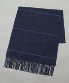 【五大陸/gotairiku / MEN】の【カシミヤ100%】 幅広 マフラー_グレンチェック柄(40×180) ネイビー系8|ID: prp329100004843338 ipo3291000000035722911