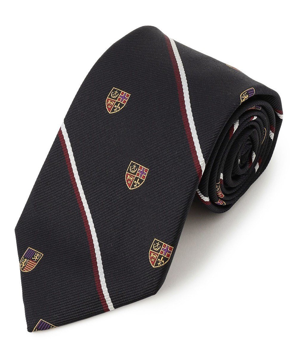 【ジェイ プレス/J.PRESS / MEN】の【VINTAGE JACQUARD COLLECTION】ロイヤルクレスト ネクタイ インテリア・キッズ・メンズ・レディースファッション・服の通販 founy(ファニー) 　ファッション　Fashion　メンズファッション　Fashion for Men　スーツ　Suit, Formalwear　エレガント 上品　Elegant　日本製　Made In Japan　ブラック系7|ID: prp329100004843347 ipo3291000000035868078