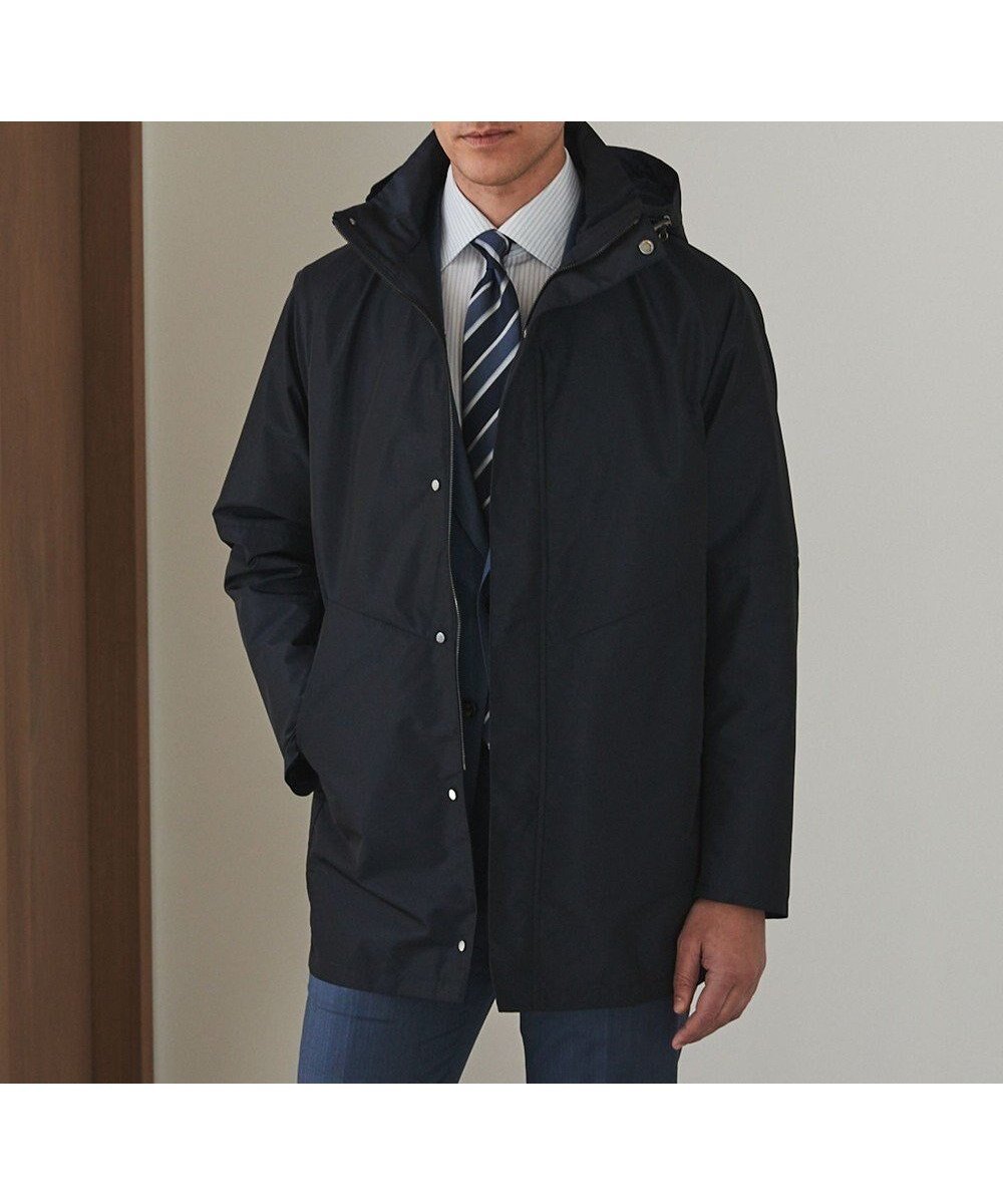【五大陸/gotairiku / MEN】のダウンライナー装着可【仕事で着用可】メランジシャンブレー スプリングブルゾン(25年モデル) インテリア・キッズ・メンズ・レディースファッション・服の通販 founy(ファニー) 　ファッション　Fashion　メンズファッション　Fashion for Men　アウター　Men's Coats Outerwear　ブルゾンジャケット / カジュアルアウター　Bomber Jackets & Blousons　インナー　Innerwear　シンプル　Simple, Minimal　ジャケット　Jacket, Outerwear　スプリング　Spring, Spring Collection　スーツ　Suit, Formalwear　ダウン　Down, Puffer　ドレス　Dress, One-Piece　ブルゾン　Blouson, Bomber Jacket　ライナー　Liner, Inner Layer　レギュラー　Regular, Standard Fit　ロング　Long, Long-Length　ビジネス 仕事 通勤　Business / Work / Commuting　夏　Summer　春　Spring　S/S・春夏　SS, Spring/Summer, Warm Season　A/W・秋冬　Autumn/Winter　軽量　Lightweight, Ultra Light　ダルブルー系|ID: prp329100004843348 ipo3291000000035296640