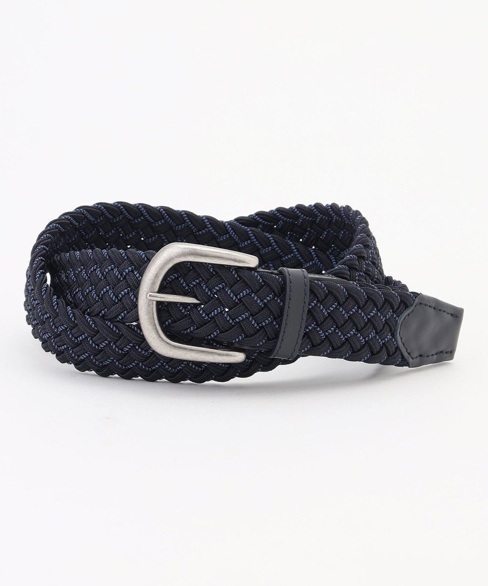 【ジョセフ アブード/JOSEPH ABBOUD / MEN】の【イタリア素材・ストレッチ・日本製】メランジグリッドストレッチ ベルト インテリア・キッズ・メンズ・レディースファッション・服の通販 founy(ファニー) 　ファッション　Fashion　メンズファッション　Fashion for Men　イタリア　Italy　ストレッチ　Stretch, Stretchy Fabric　スラックス　Slacks, Dress Pants　デニム　Denim, Jeans Material　フィット　Fit, Slim Fit　ミラノ　Milano Style, Italian-Inspired　メッシュ　Mesh, Net Fabric　メランジ　Melange, Mixed Yarn　おすすめ　Recommended / Our Picks　日本製　Made In Japan　エレガント 上品　Elegant　ビジネス 仕事 通勤　Business / Work / Commuting　ダルブルー系|ID: prp329100004843359 ipo3291000000036250336