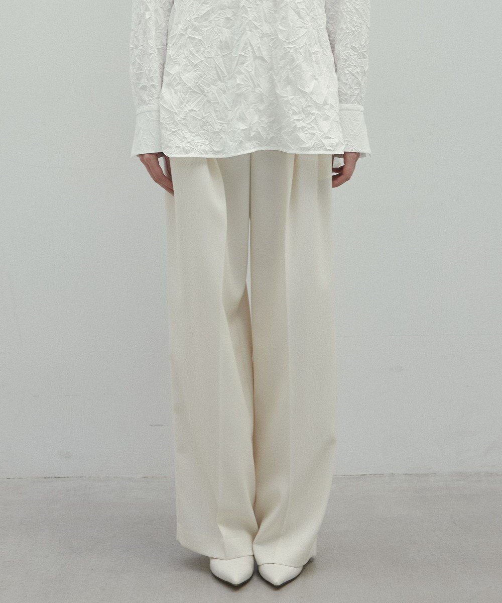 【ベイジ,/BEIGE,】の【洗える】STEVIA / ウール混タックワイドパンツ 人気、トレンドファッション・服の通販 founy(ファニー) 　ファッション　Fashion　レディースファッション　Fashion for Women　パンツ　Pants & Trousers　クラシック　Classic, Timeless Style　フォルム　Silhouette, Form　リラックス　Relax, Relaxed Fit　ワイド　Wide, Wide Fit　ビジネス 仕事 通勤　Business / Work / Commuting　夏　Summer　S/S・春夏　SS, Spring/Summer, Warm Season　洗える　Machine Washable　A/W・秋冬　Autumn/Winter　 other-1|ID: prp329100004843366 ipo3291000000035296840