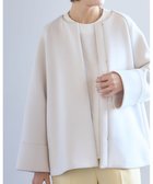 【アンフィーロ 自由区/UNFILO】のダブルフェイス ショートコート エクリュ|ID: prp329100004843368 ipo3291000000035672700