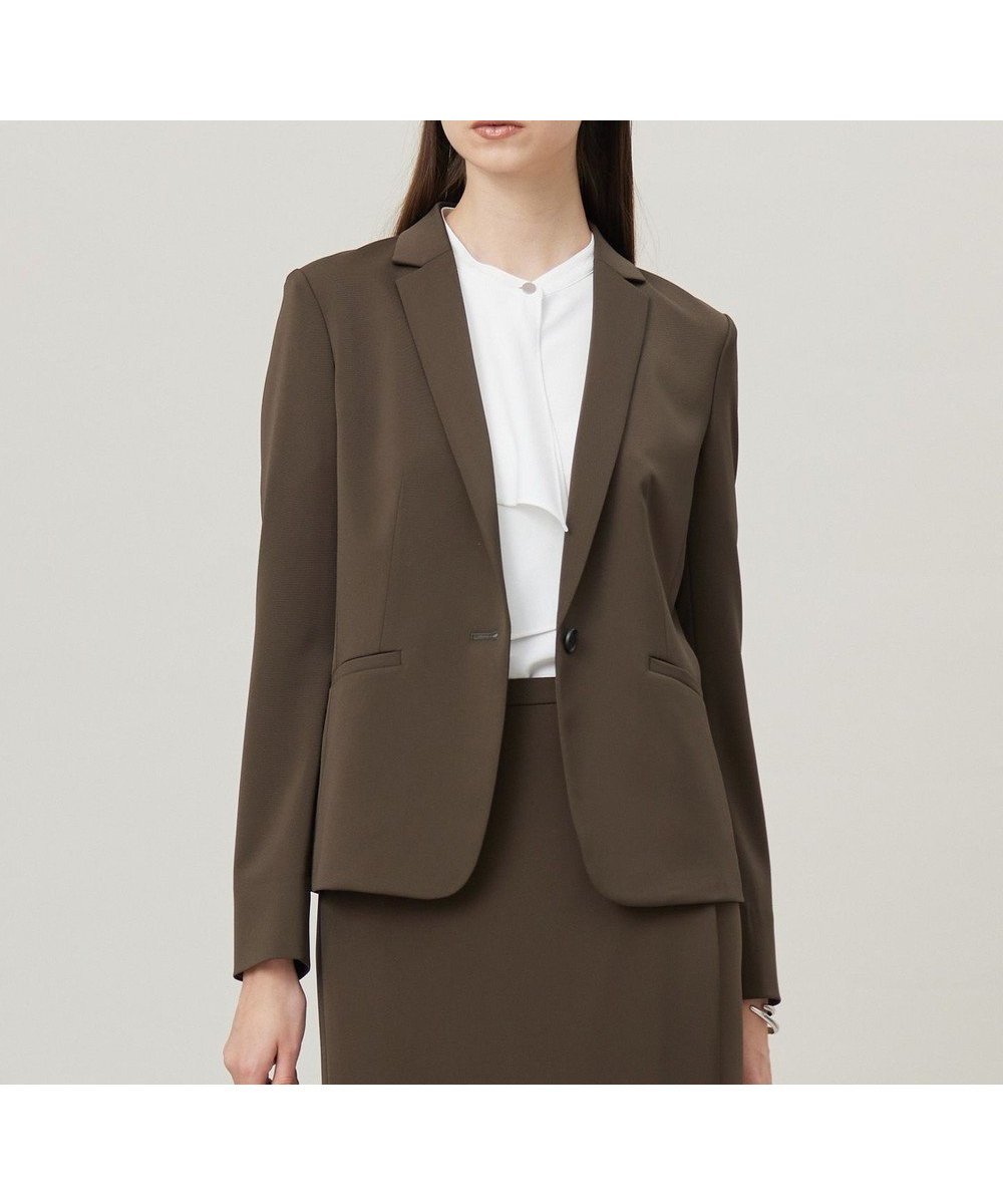 【アイシービー/iCB】のFied テーラードジャケット インテリア・キッズ・メンズ・レディースファッション・服の通販 founy(ファニー) 　ファッション　Fashion　レディースファッション　Fashion for Women　アウター　Coat / Outerwear Collection　レディースジャケット・軽アウター　Jackets　テーラードジャケット / 通勤・きれいめスタイル　Tailored Jackets & Blazers　洗える　Machine Washable　シェイプ　Shape, Slim Fit　ジャケット　Jacket, Outerwear　ストレッチ　Stretch, Stretchy Fabric　スーツ　Suit, Formalwear　セットアップ　Set-Up, Coordinated Outfit　チェック　Check, Plaid, Tartan　人気　Popular, Best Seller　ハイネック　High Neck, Mock Neck　ラップ　Wrap, Wrap Design　ワイド　Wide, Wide Fit　A/W・秋冬　Autumn/Winter　S/S・春夏　SS, Spring/Summer, Warm Season　夏　Summer　セレモニー　Ceremony　ビジネス 仕事 通勤　Business / Work / Commuting　カーキ系|ID: prp329100004843390 ipo3291000000035519258