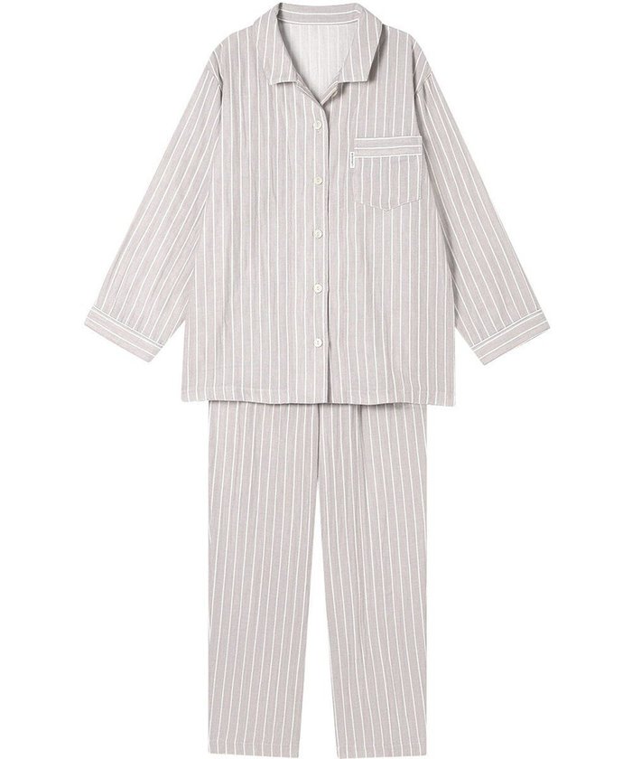 【ワコール 睡眠科学/wacoal suimin】のパジャマ 長袖 長ズボン 綿100%(本体) 二重ガーゼ 通気性 上下セット 前開き メンズパジャマあり(YGX571) レディース YDX570 睡眠科学/ワコール インテリア・キッズ・メンズ・レディースファッション・服の通販 founy(ファニー) https://founy.com/ ファッション Fashion レディースファッション Fashion for Women トップス・カットソー Cut & Sew Tops 長袖 Long Sleeve, Full Sleeve パジャマ Pajamas, Sleepwear ボトム Bottoms, Lower Wear メンズ Men's, Menswear |ID: prp329100004843425 ipo3291000000035917087