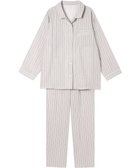 【ワコール 睡眠科学/wacoal suimin】のパジャマ 長袖 長ズボン 綿100%(本体) 二重ガーゼ 通気性 上下セット 前開き メンズパジャマあり(YGX571) レディース YDX570 睡眠科学/ワコール ベージュ|ID: prp329100004843425 ipo3291000000035917094