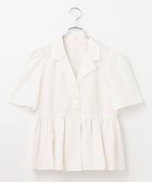 【ハッシュニュアンス/#Newans】の【セレモニーにも】オープンカラーペプラムブラウス 人気、トレンドファッション・服の通販 founy(ファニー) ファッション Fashion レディースファッション Fashion for Women トップス・カットソー Cut & Sew Tops シャツ・ブラウス・オフィスカジュアル Elegant Blouses & Button-Ups ギャザー Gathered, Ruffled クラシカル Classical, Vintage-Inspired クラシック Classic, Timeless Style スリーブ Sleeve, Long Sleeve / Short Sleeve セレモニー Ceremony ペプラム Peplum, Flared Hem 夏 Summer 春 Spring S/S・春夏 SS, Spring/Summer, Warm Season 洗える Machine Washable thumbnail ホワイト|ID: prp329100004843440 ipo3291000000035771472