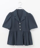 【ハッシュニュアンス/#Newans】の【セレモニーにも】オープンカラーペプラムブラウス 人気、トレンドファッション・服の通販 founy(ファニー) ファッション Fashion レディースファッション Fashion for Women トップス・カットソー Cut & Sew Tops シャツ・ブラウス・オフィスカジュアル Elegant Blouses & Button-Ups ギャザー Gathered, Ruffled クラシカル Classical, Vintage-Inspired クラシック Classic, Timeless Style スリーブ Sleeve, Long Sleeve / Short Sleeve セレモニー Ceremony ペプラム Peplum, Flared Hem 夏 Summer 春 Spring S/S・春夏 SS, Spring/Summer, Warm Season 洗える Machine Washable thumbnail ネイビー|ID: prp329100004843440 ipo3291000000035771474