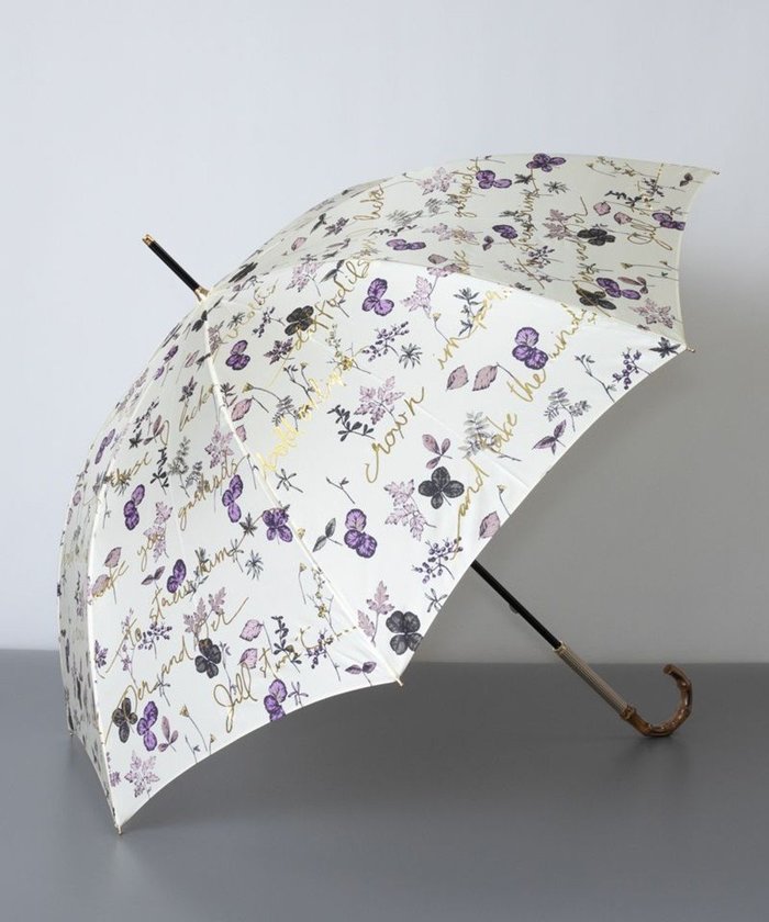 【アウロラ/AURORA】のジルスチュアート ボタニカル箔文字プリント長傘 インテリア・キッズ・メンズ・レディースファッション・服の通販 founy(ファニー) https://founy.com/ ファッション Fashion レディースファッション Fashion for Women レイングッズ・傘・晴雨兼用傘 Umbrellas & Rain Gear トレンド Trend, Trending Now バンブー Bamboo, Bamboo Material プリント Print, Printed Pattern ボタニカル Botanical, Floral Pattern リボン Ribbon, Bow 傘 Umbrella, Parasol |ID: prp329100004843446 ipo3291000000035636201