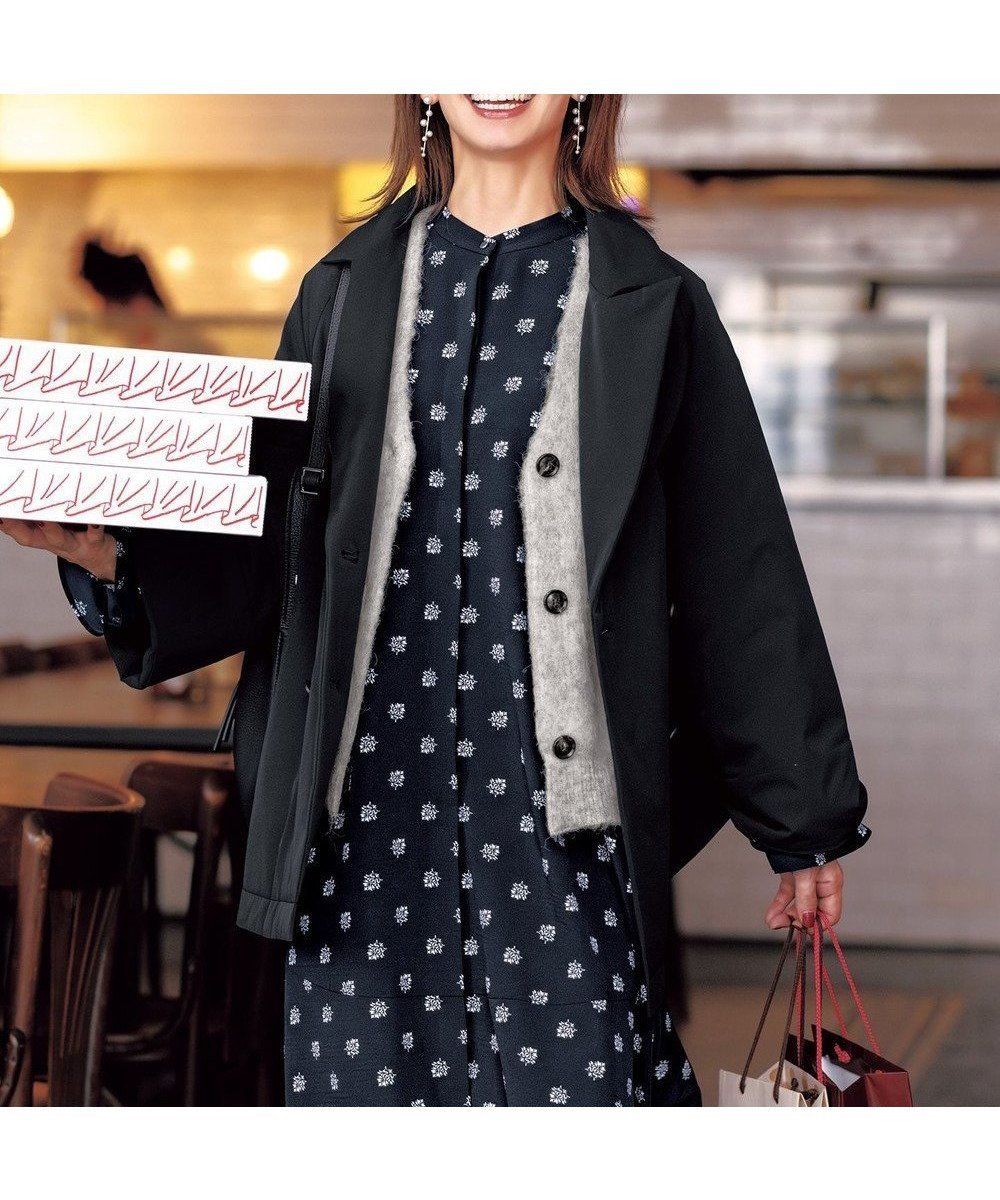 【アンフィーロ 自由区/UNFILO】のFINE MOVE 中綿ライトコート インテリア・キッズ・メンズ・レディースファッション・服の通販 founy(ファニー) ファッション Fashion レディースファッション Fashion for Women アウター Coat / Outerwear Collection コート・ロングコート・ピーコート Long Coats, Peacoats & More レディースジャケット・軽アウター Jackets ウォッシャブル Machine Washable 軽量 Lightweight, Ultra Light ジャケット Jacket, Outerwear ストレッチ Stretch, Stretchy Fabric スリーブ Sleeve, Long Sleeve / Short Sleeve タフタ Taffeta, Structured Fabric ダウン Down, Puffer ワイド Wide, Wide Fit A/W・秋冬 Autumn/Winter ブラック|ID: prp329100004843456 ipo3291000000035299066