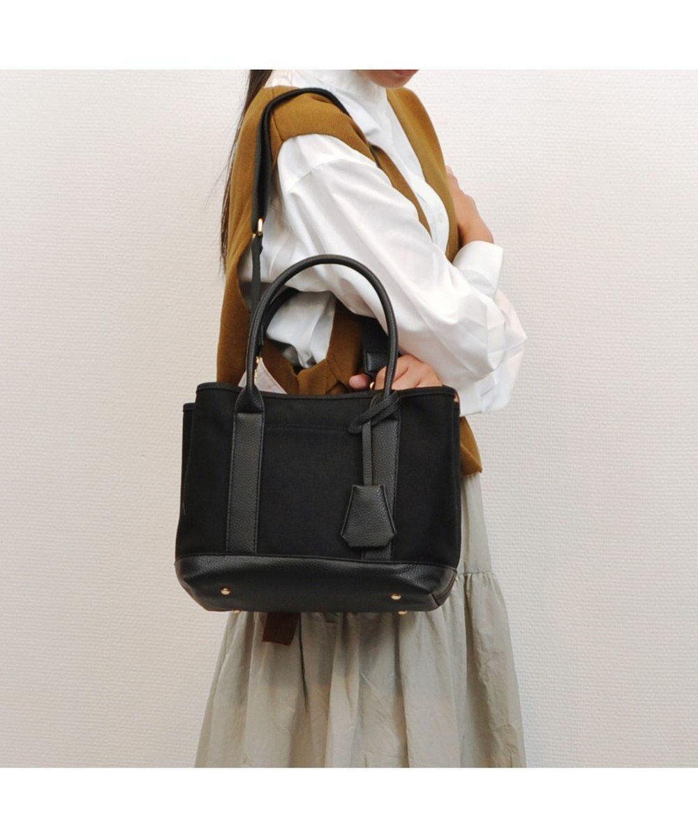 【アンビリオン/UNBILLION】のcachecache ショルダー付きパーテーションキャンバストート インテリア・キッズ・メンズ・レディースファッション・服の通販 founy(ファニー) ファッション Fashion レディースファッション Fashion for Women バッグ Bags カラフル Colorful Design キャンバス Canvas, Canvas Fabric ショルダー Shoulder, Shoulder Strap 財布 Wallet, Purse ハンド Hand, Handmade フラップ Flap, Flap Pocket ポーチ Pouch, Small Case ミックス Mix, Mixed Style モチーフ Motif, Design Theme 再入荷 Restock / Back in Stock ブラックブラック|ID: prp329100004843460 ipo3291000000035603645