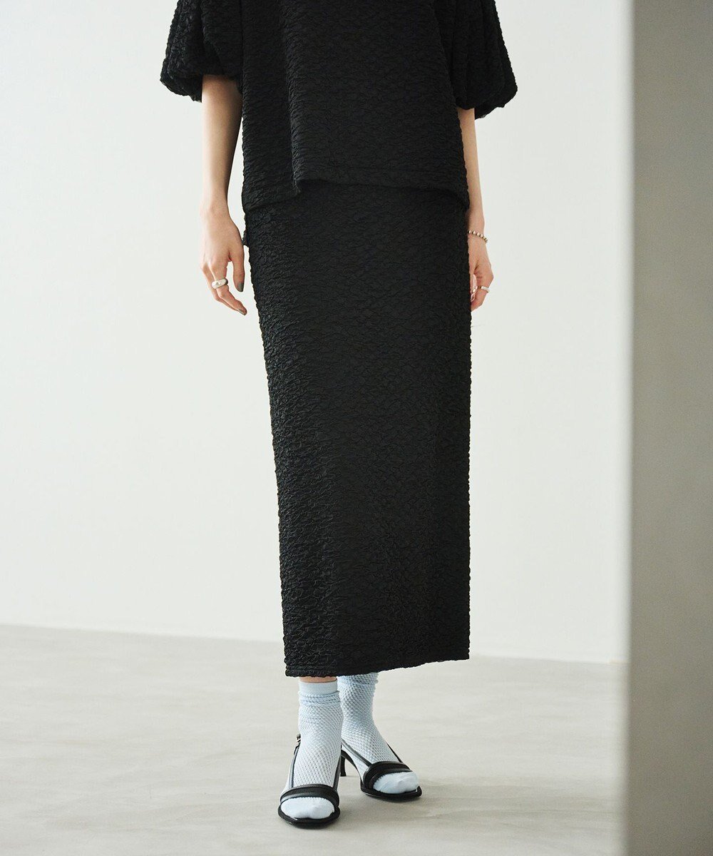 【ハッシュニュアンス/#Newans】の【金子綾さんインスタライブご紹介アイテム】(セットアップ可能)ふくれジャガード タイトスカート インテリア・キッズ・メンズ・レディースファッション・服の通販 founy(ファニー) ファッション Fashion レディースファッション Fashion for Women セットアップ Matching Sets スカート・ミニ/ミディ/マキシ Skirts / Mini, Midi & Maxi Skirts おすすめ Recommended / Our Picks シンプル Simple, Minimal セットアップ Set-Up, Coordinated Outfit タイトスカート Pencil Skirt, Tight Skirt ペプラム Peplum, Flared Hem 夏 Summer 春 Spring S/S・春夏 SS, Spring/Summer, Warm Season ブラック|ID: prp329100004843462 ipo3291000000035299304