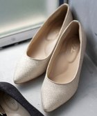 【エニィ スィス/any SiS】の【23.0cm~24.0cm】ラメローヒール パンプス シャンパン|ID: prp329100004843465 ipo3291000000036287683